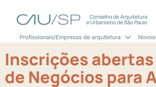 Curso de Gestão de Negócios para Arquitetos e Urbanistas